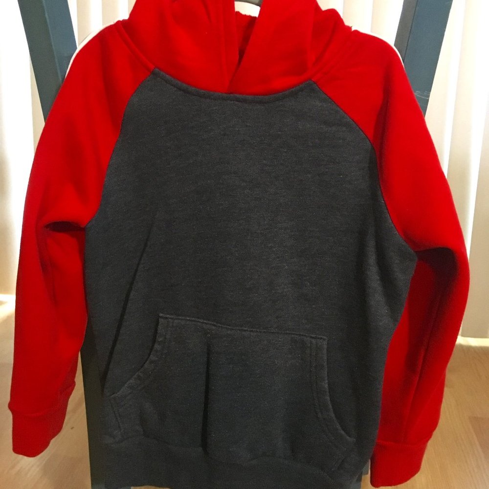 Jumping Beans Boys Hoodie - Red & Gray, Size 5